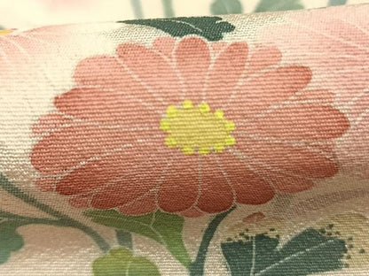 平和屋着物●訪問着　友禅　草花文　シルエット　暈し染め　正絹　逸品　AABK1375fy