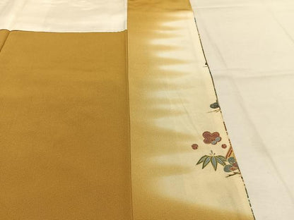 平和屋着物●豪華色留袖　作家物　松竹梅　風景文　暈し染め　金彩　正絹　逸品　AABK1386fy