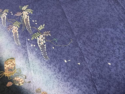平和屋着物●豪華振袖　駒刺繍　貝桶花文　暈し染め　やまと誂製　正絹　逸品　AABK1389fy