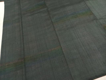 平和屋着物●上質な紬　横段文　ますいわ屋扱い　ロング丈　正絹　逸品　AABK1392fy