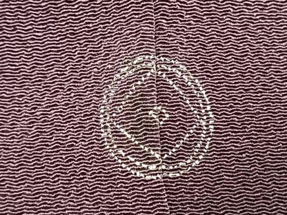 平和屋着物●訪問着　刺繍　舟　枝松文　暈し染め　鬼しぼ縮緬　正絹　逸品　未使用　AABK1393fy