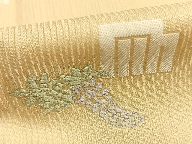 平和屋着物●お召 唐織 源氏香 正絹 逸品 AABK1401fy