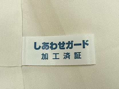 平和屋着物●お召 唐織 源氏香 正絹 逸品 AABK1401fy