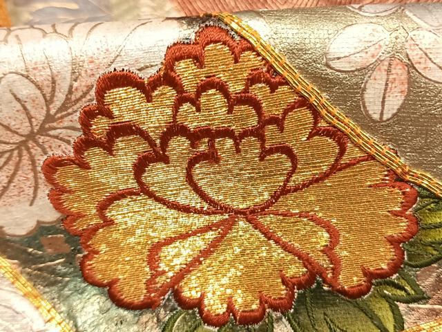 平和屋着物●豪華振袖　駒刺繍　絞り　熨斗花文　金銀彩　正絹　逸品　AABK1404fy