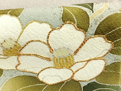 平和屋着物●豪華色留袖　駒刺繍　地紙花文　暈し染め　金彩　正絹　逸品　AABK1406fy