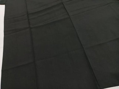 平和屋着物●男性　黒紋付　羽織セット　正絹　逸品　AABK1409fy
