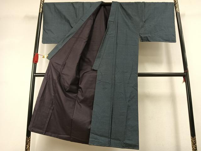 平和屋着物●男性　本場大島紬　アンサンブル　100亀甲　総詰め　正絹　逸品　AABK1411fy