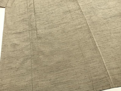 平和屋着物●男性　紬　アンサンブル　霞文　正絹　逸品　未使用　AABK1412fy