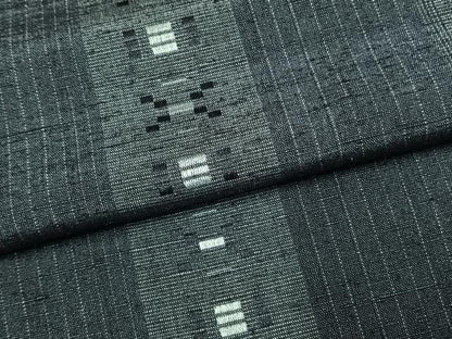 平和屋着物●上質な紬　花織　間道　正絹　逸品　AABK1417fy