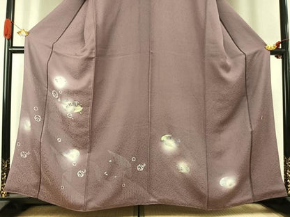平和屋着物●訪問着　作家物　舞花文　蛍暈し　金銀彩　正絹　逸品　AABK1418fy
