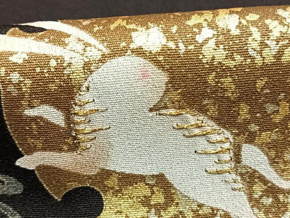 平和屋着物●訪問着　刺繍　兎　雪輪花文　金糸　金銀彩　ロング丈　正絹　逸品　未使用　AABK1422fy