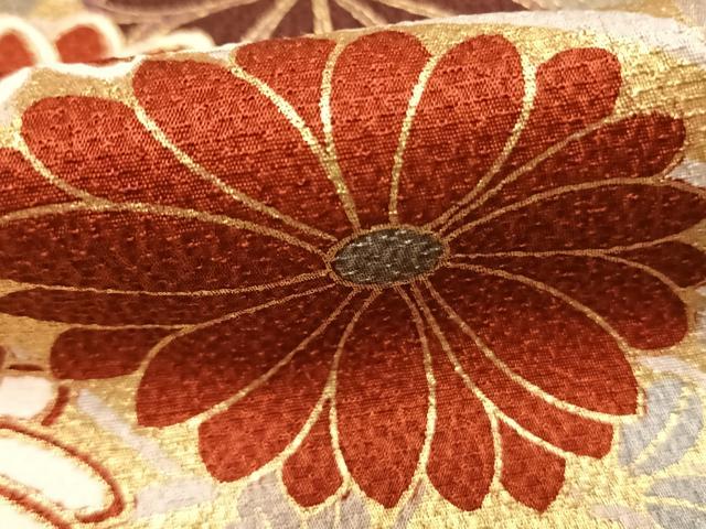 平和屋着物●豪華振袖　松竹梅　花蝶文　暈し染め　金彩　正絹　逸品　AABK1424fy