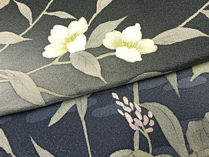 平和屋着物●訪問着　枝花文　暈し染め　正絹　逸品　AABK1425fy