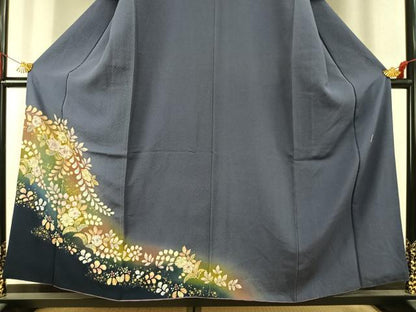 平和屋着物●越後十日町の一流染匠　桐屋・翠山工房　訪問着　辻が花　絞り　暈し染め　やまと誂製　正絹　逸品　AABK1426fy