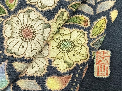 平和屋着物●越後十日町の一流染匠　桐屋・翠山工房　訪問着　辻が花　絞り　暈し染め　やまと誂製　正絹　逸品　AABK1426fy