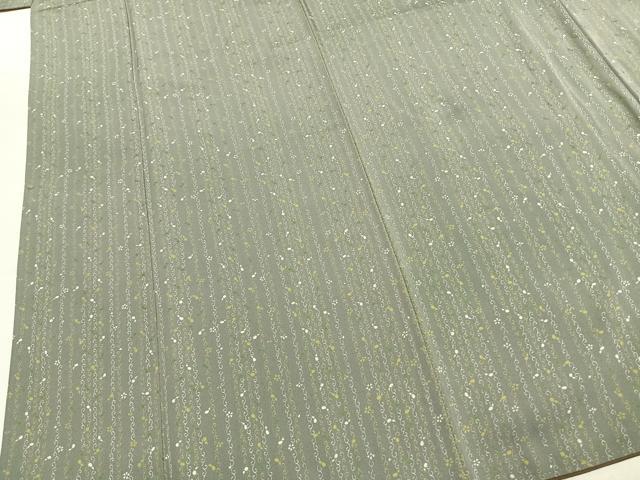 平和屋着物●上質な小紋　花唐草文　正絹　逸品　AABK1427fy