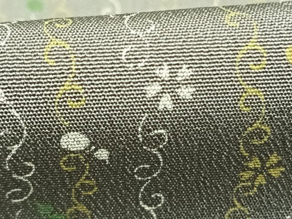 平和屋着物●上質な小紋　花唐草文　正絹　逸品　AABK1427fy