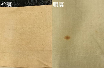 平和屋着物●結城紬　80亀甲　吉祥花文　正絹　逸品　AABK1429fy
