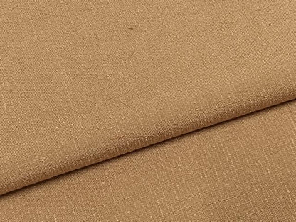 平和屋着物●上質な紬　色無地　飴色　正絹　逸品　AABK1436fy