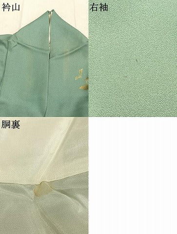 平和屋着物●訪問着　花鳥文　暈し染め　金彩　正絹　逸品　AABK1437fy