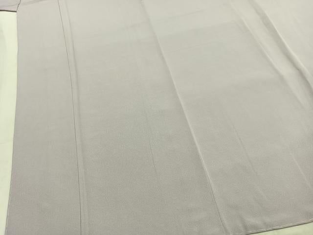 平和屋着物●上質な色無地　暁鼠色　ロング丈　正絹　逸品　未使用　AABK1448fy