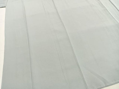 平和屋着物●上質な色無地　藍白色　正絹　逸品　未使用　AABK1449fy