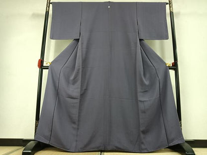 平和屋着物●ファッションデザイナー 花井幸子　色無地　褐色　小田急百貨店扱い　正絹　逸品　未使用　AABK1451fy