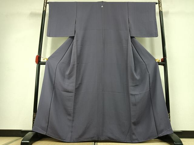 平和屋着物●ファッションデザイナー 花井幸子　色無地　褐色　小田急百貨店扱い　正絹　逸品　未使用　AABK1451fy