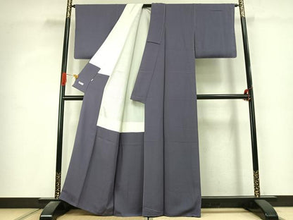 平和屋着物●ファッションデザイナー 花井幸子　色無地　褐色　小田急百貨店扱い　正絹　逸品　未使用　AABK1451fy