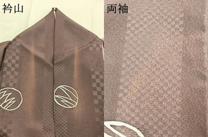 平和屋着物●上質な小紋　丸文　正絹　逸品　AABK1463fy