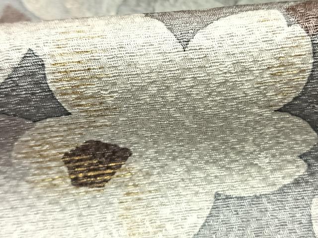 平和屋着物●訪問着　作家物　舞桜文　暈し染め　黒地　金彩　正絹　逸品　未使用　AABK1473fy