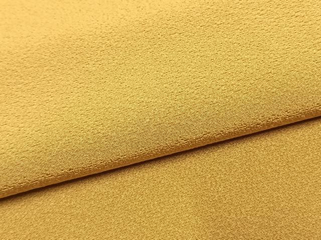平和屋着物●上質な色無地　山吹茶色　正絹　逸品　未使用　AABK1474fy