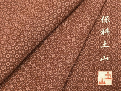 平和屋着物●伝統工芸士　保科土山　江戸小紋　花尽くし　正絹　逸品　AABK1488fy