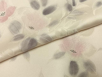 平和屋着物●上質な小紋　地紋起こし　草花文　暈し染め　正絹　逸品　AABK1492fy