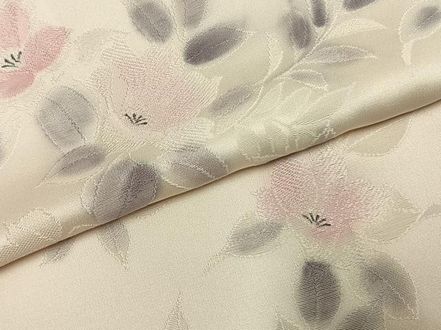 平和屋着物●上質な小紋　地紋起こし　草花文　暈し染め　正絹　逸品　AABK1492fy