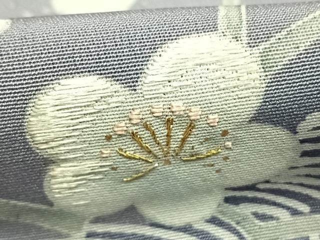 平和屋着物●訪問着　刺繍　松竹梅　金糸　金彩　正絹　逸品　AABK1493fy