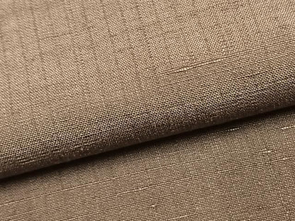 平和屋着物●結城紬　色無地　梅染色　正絹　逸品　AABK1494fy