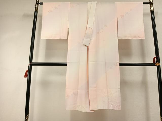 平和屋着物●長襦袢　無双仕立て　草花文　暈し染め　正絹　逸品　AABK1495fy