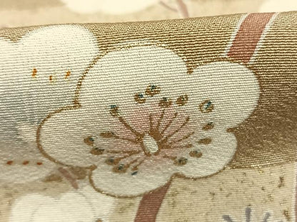 平和屋着物●訪問着　作家物　枝梅文　金彩　正絹　逸品　AABK1504fy