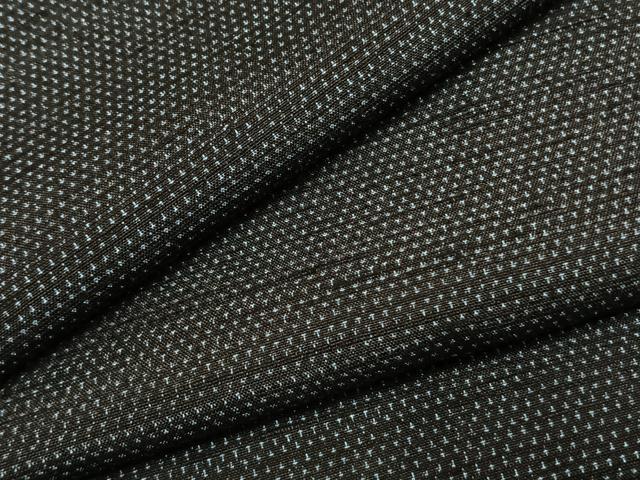 平和屋着物●上質な紬　絣文様　正絹　逸品　AABK1514fy