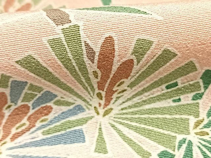 平和屋着物●訪問着　友禅　枝松花文　暈し染め　正絹　逸品　AABK1517fy
