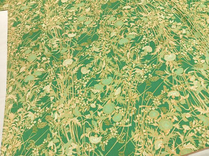 平和屋着物●上質な小紋　草花文　正絹　逸品　AABK1521fy