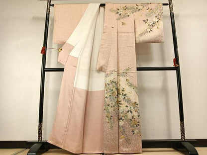 平和屋着物●訪問着　螺鈿　辻が花　暈し染め　金銀彩　正絹　逸品　AABK1526fy