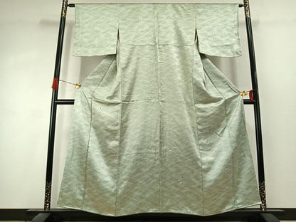 平和屋着物●上質な小紋　抽象文様　正絹　逸品　AABK1528fy