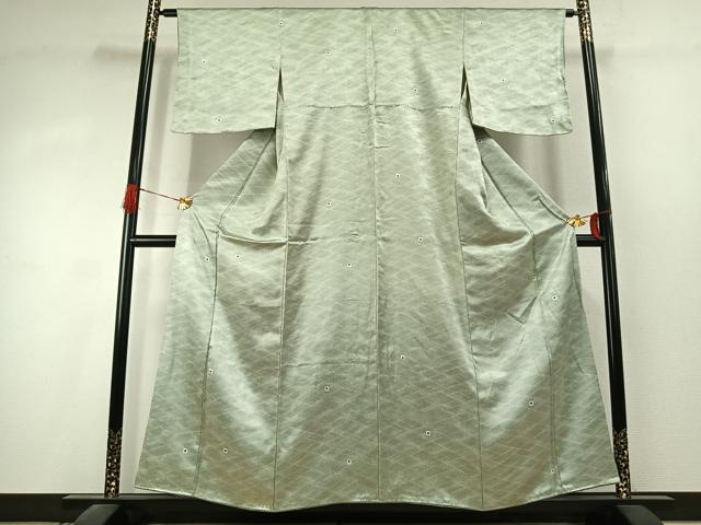 平和屋着物●上質な小紋　抽象文様　正絹　逸品　AABK1528fy