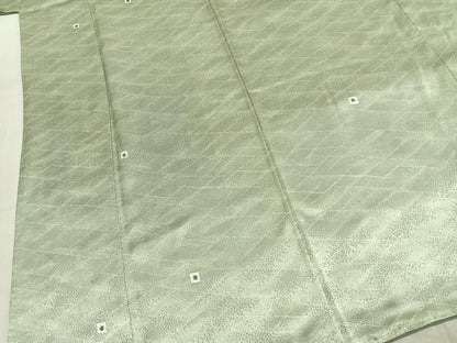 平和屋着物●上質な小紋　抽象文様　正絹　逸品　AABK1528fy