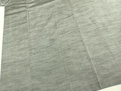 平和屋着物●男性　生紬　草木染　霞文　反端付き　キングサイズ　正絹　逸品　AABK1530fy