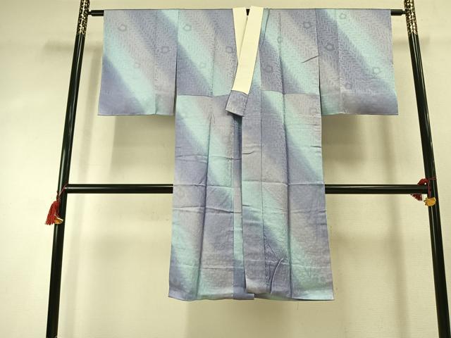 平和屋着物●長襦袢　無双仕立て　辻が花地紋　暈し染め　やまと誂製　正絹　逸品　AABK1544fy