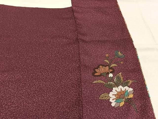 平和屋着物●訪問着　花唐草文　暈し染め　金彩　正絹　逸品　未使用　AABK1545fy