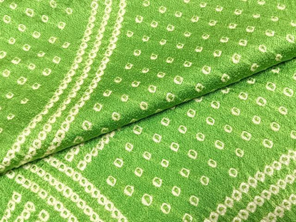 平和屋着物●訪問着　総絞り　幾何学文様　正絹　逸品　AABK1548fy